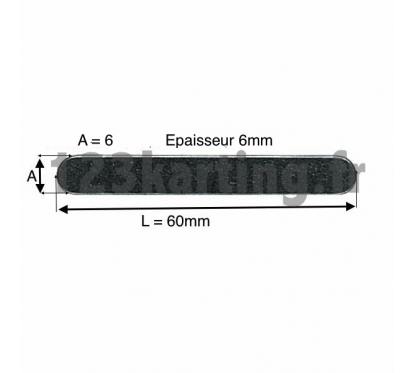 Clavette 6x6x60mm