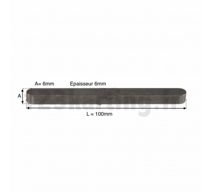 Clavette 6x6x100mm