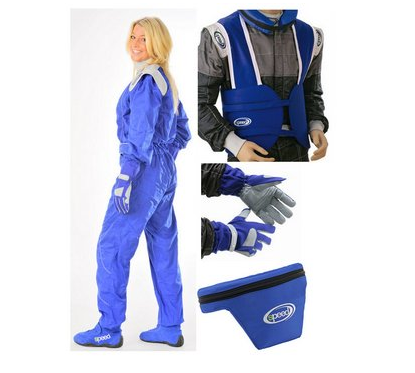 Equipement pilote bleu complet 