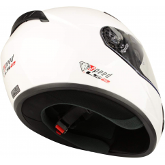 Casque uni blanc brillant  