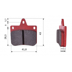 Plaquette de frein avant CRG VEN04