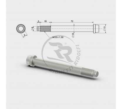 Vis de fusèes M10 72+18mm