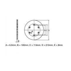 Disque de frein non ventilé