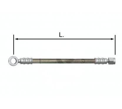 Durite de frein raccord banjo droit  70cm