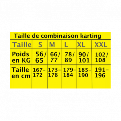 Combinaison de karting bleu