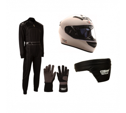 Pack Pilote + Casque Blanc