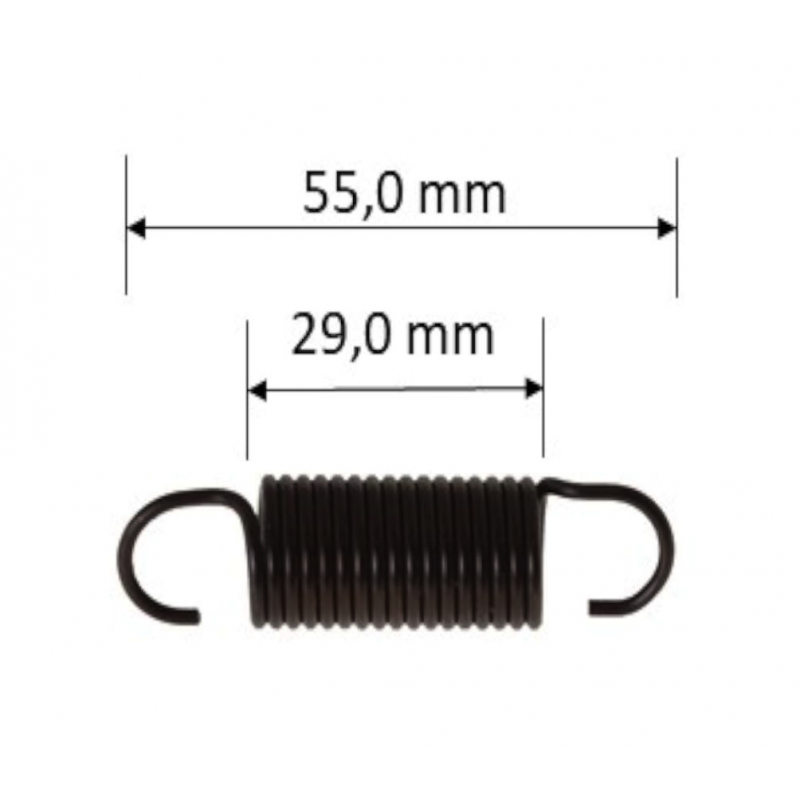 Ressort pour pot d'échappement 55mm