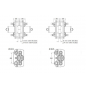 Etrier de frein arrière hydraulique 2 pistons noir