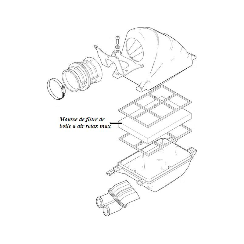 Mousse de filtre à air Rotax Max EVO - Action karting - Pièces détachées  moteur