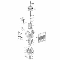 Bouchon cuve rapide carbu DellOrto origine Rotax - molette serrage à la  main - A